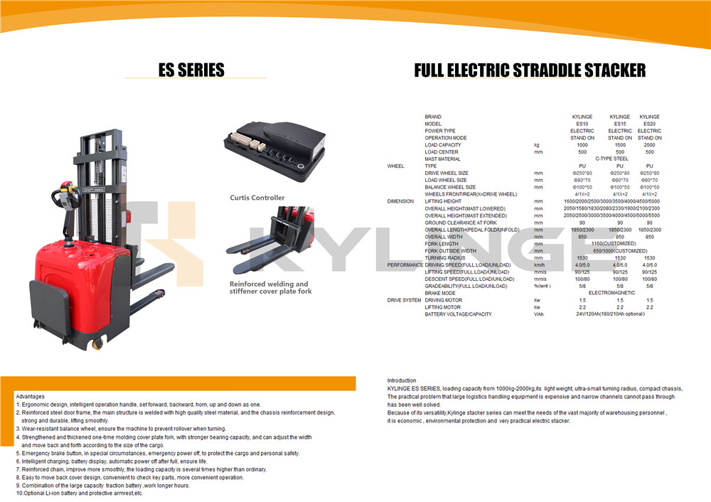 Stacker Straddle Electric zuru ezu