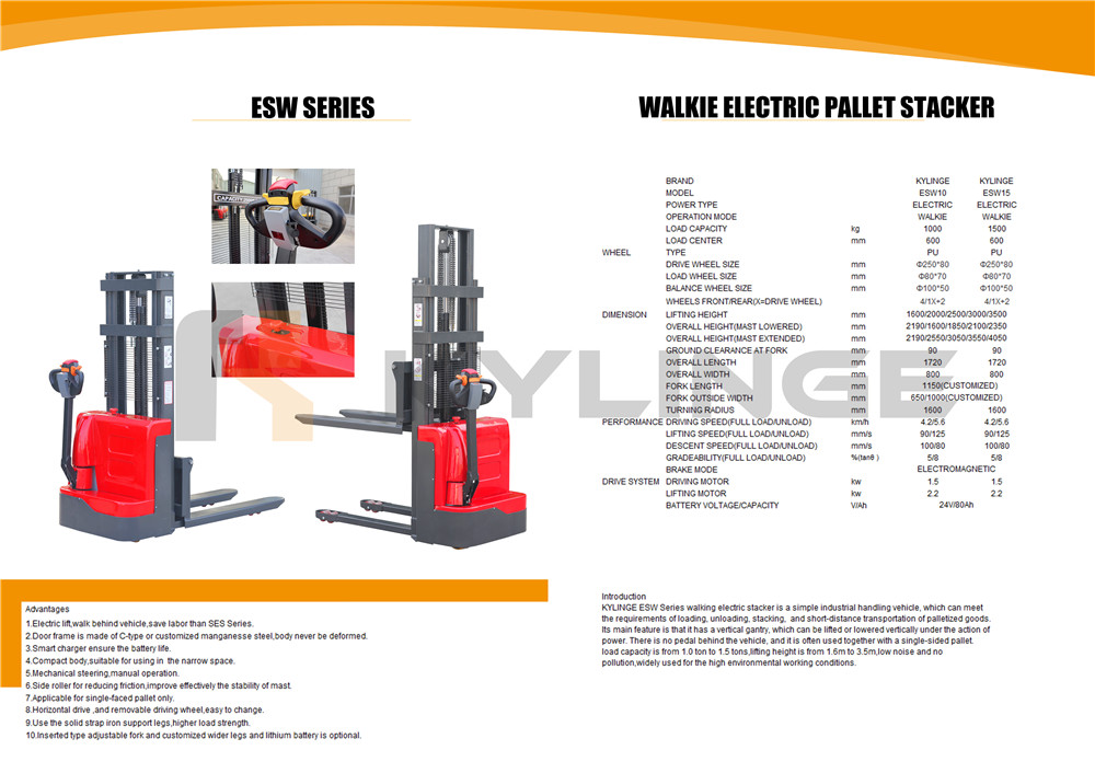 Full Electric Walkie Stacker