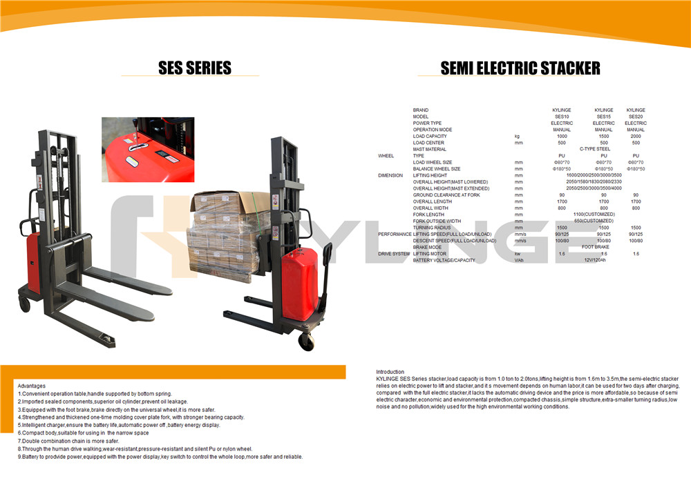 Semi Electric Stacker